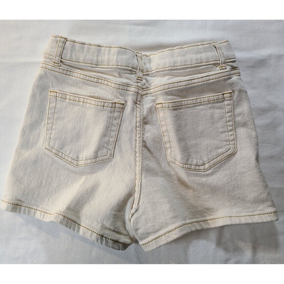 Free Assembly Cream Denim Shorts Size M (7/8) 90s A-Line High Rise - Picture 2 of 7
